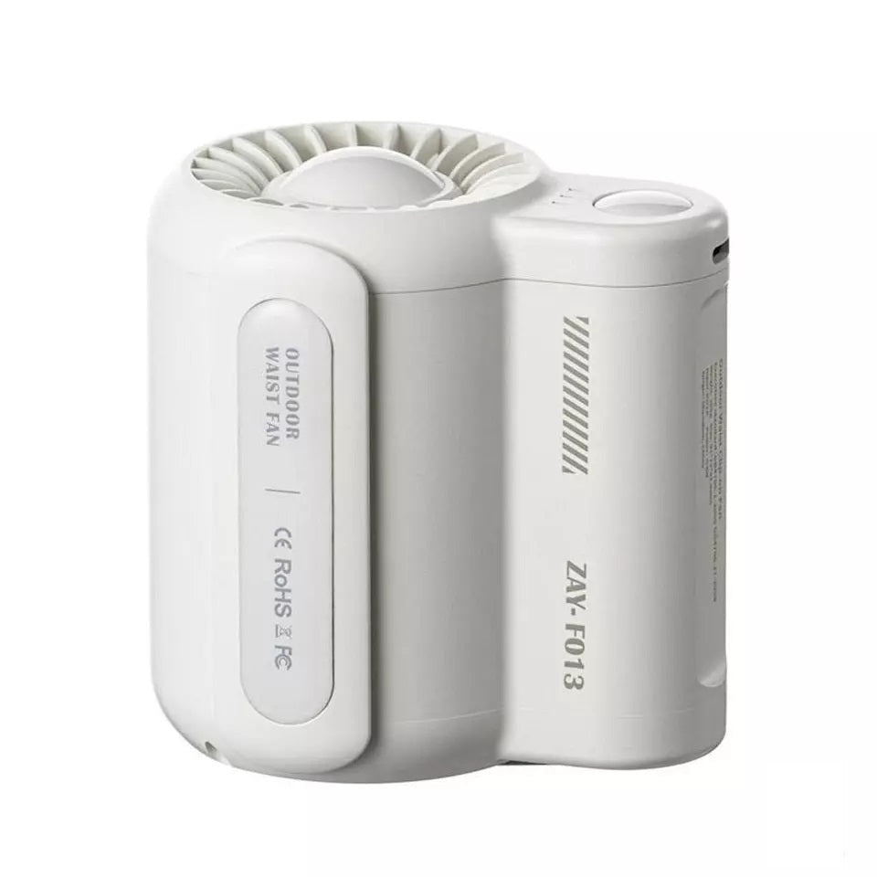 VMIDirect waist clip fan designed for portable cooling and convenience, perfect for outdoor activities