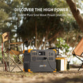 3600W Pure Sine Wave Portable Power Station for outdoor activities and emergency backup