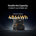 VMIDirect Portable Power Station E1000LFP with Expansion Battery for high-capacity energy needs