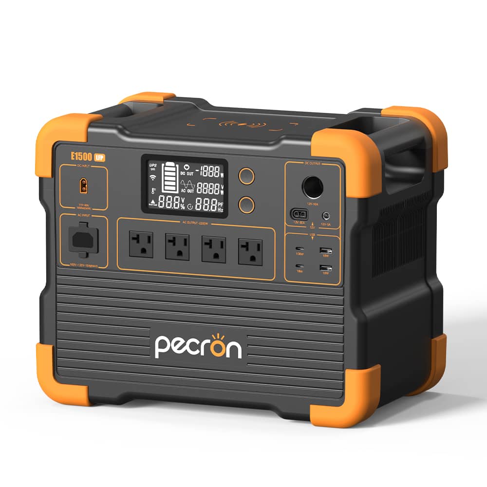 VMIDirect portable power station E1500 with multiple outlets and LCD display for versatile power needs