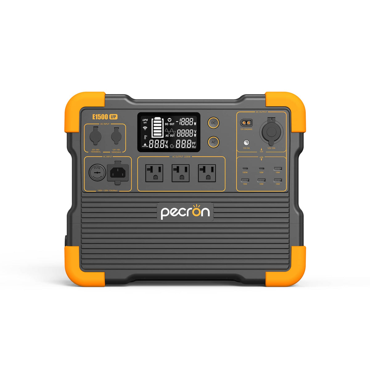 VMIDirect portable power station with multiple outlets and LCD display for outdoor and emergency use