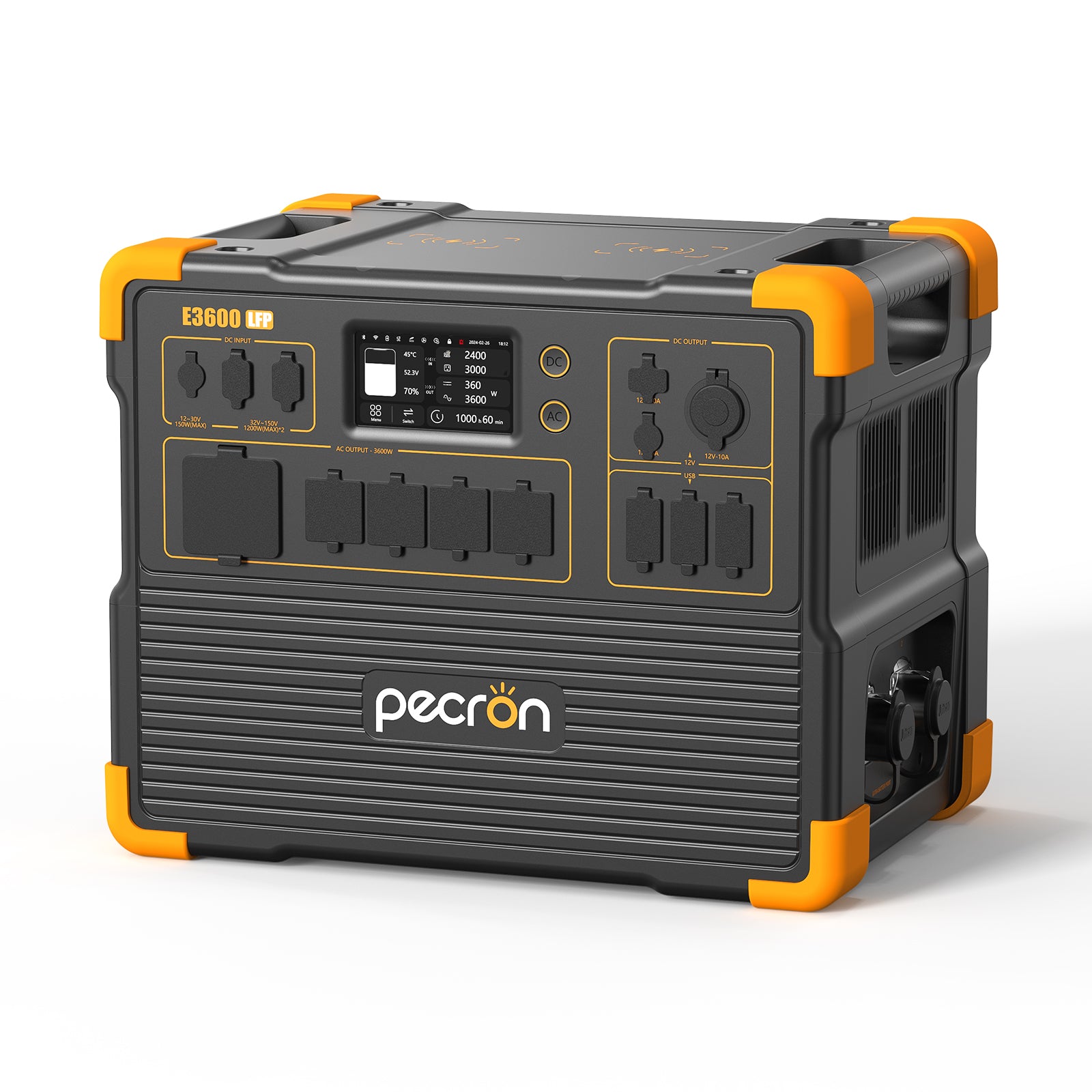 Pecron E3600 Portable Power Station with Multiple Outputs and 3600W Capacity for Outdoor Use