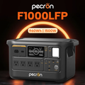 Pecron F1000LFP Portable Power Station with 960Wh capacity and multiple outputs for reliable power on the go
