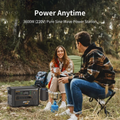 Portable power station, 3600W pure sine wave, ideal for camping and outdoor use
