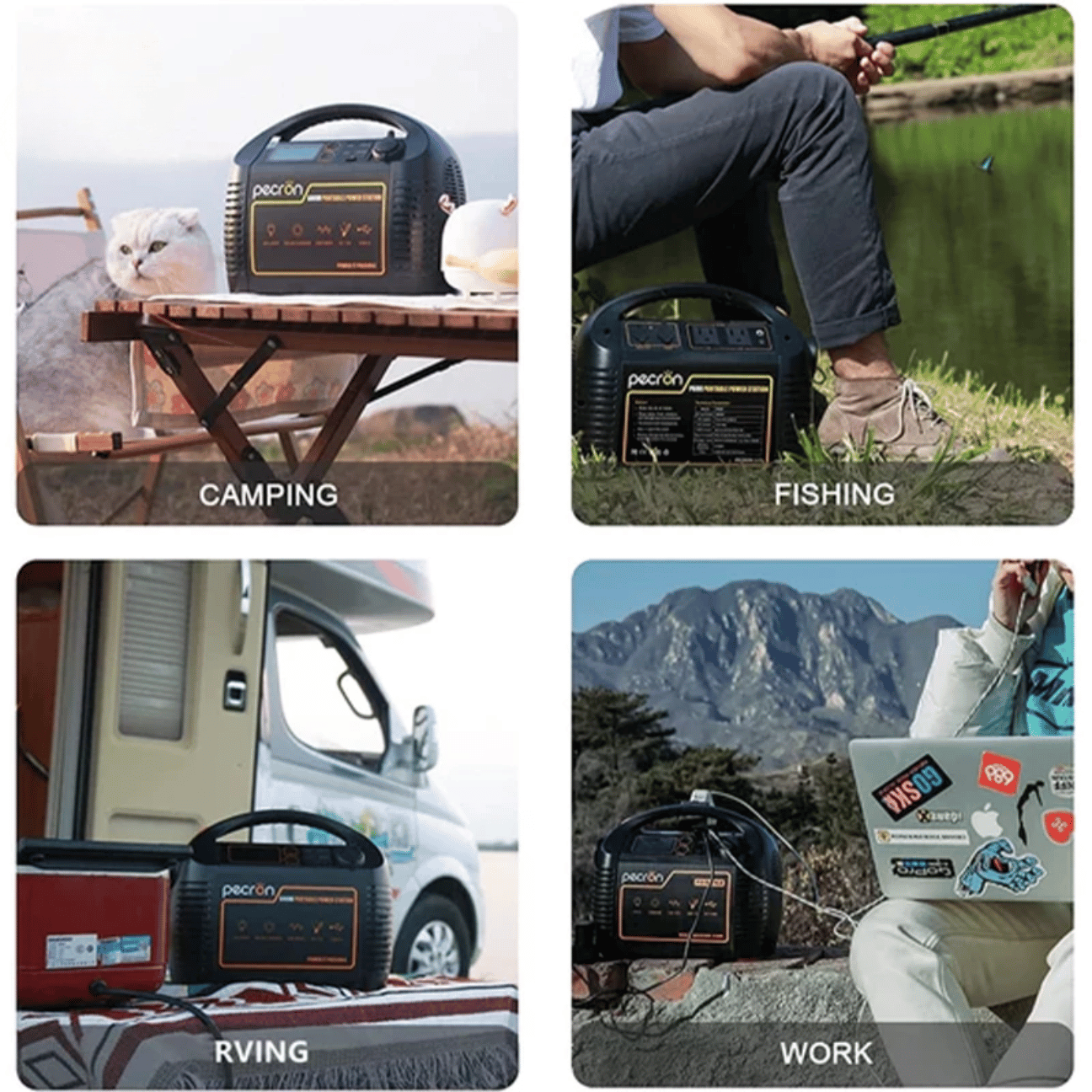 Portable solar panel from VMIDirect for camping, fishing, RVing, and work in outdoor settings