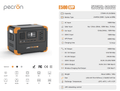 Pecron E500 Portable Power Station with 576Wh capacity and multiple charging ports for outdoor use