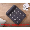 VMIDirect Deep Sleep Pet Mattress Cover in Gray with Text Design for Comfortable Pet Resting