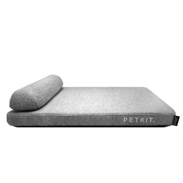 Gray PETKIT Deep Sleep Pet Mattress with supportive raised edge for ultimate pet comfort