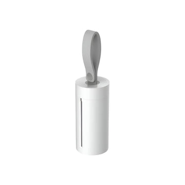 VMIDirect Dog Waste Bag Dispenser in white with a durable hook for easy attachment