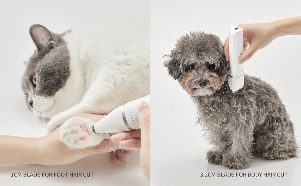 VMIDirect Pet Trimmer Clippers with 1cm and 3.2cm blades for grooming cats and dogs