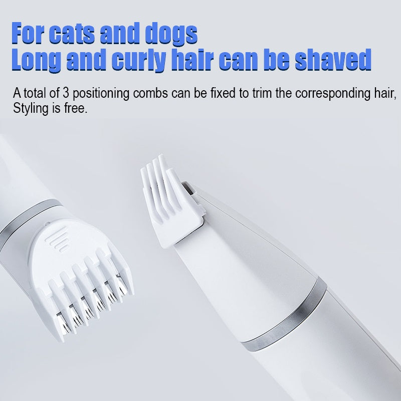 VMIDirect Pet Trimmer Clippers with three adjustable combs for easy pet grooming
