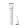 VMIDirect Pet Trimmer Clippers in white, featuring a main clipper and a detailed trimmer for pet grooming