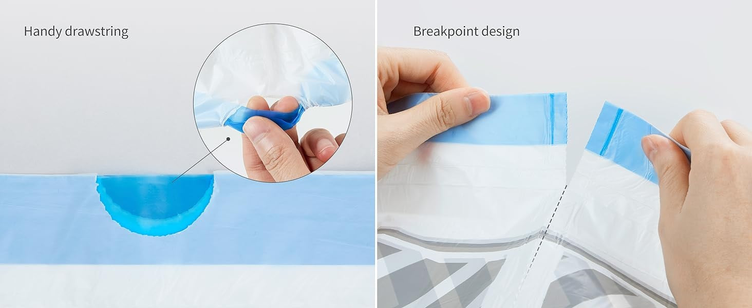 VMIDirect Portable Cat Litter Waste Receptacles Bag with handy drawstring and breakpoint design features