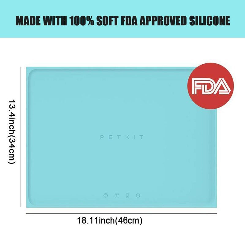 VMIDirect Silicone Pet Mat 18.11x13.4 inches made with 100% soft FDA approved silicone for pets