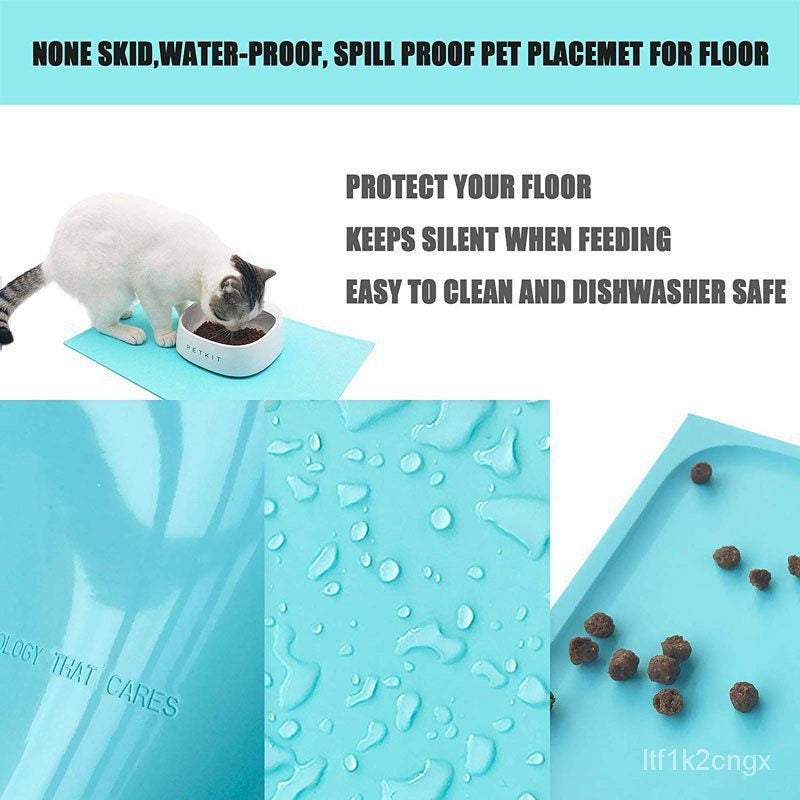 VMIDirect Silicone Pet Mat with Non-Skid and Waterproof Design for Easy Cleaning