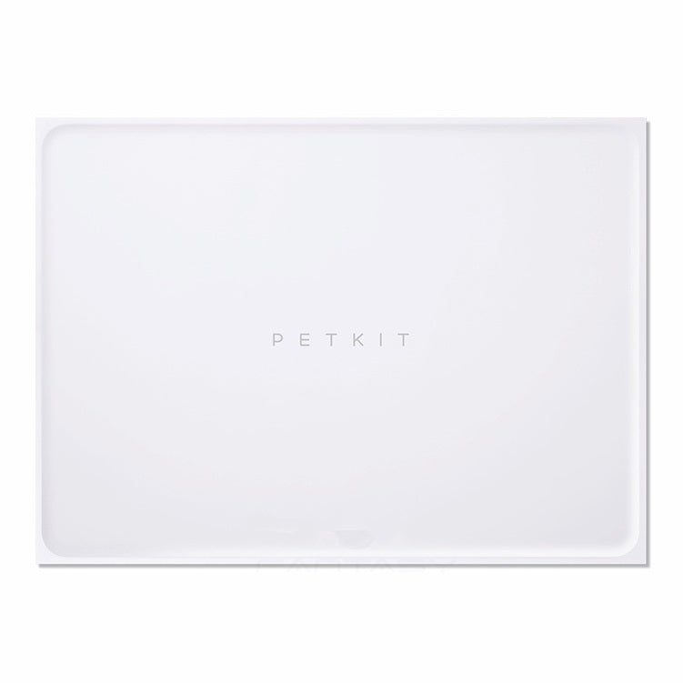 Silicone Pet Mat by VMIDirect in white, designed to keep pet feeding areas clean and tidy