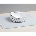 VMIDirect Silicone Pet Mat in light gray providing a non-slip surface for pet food and water bowls