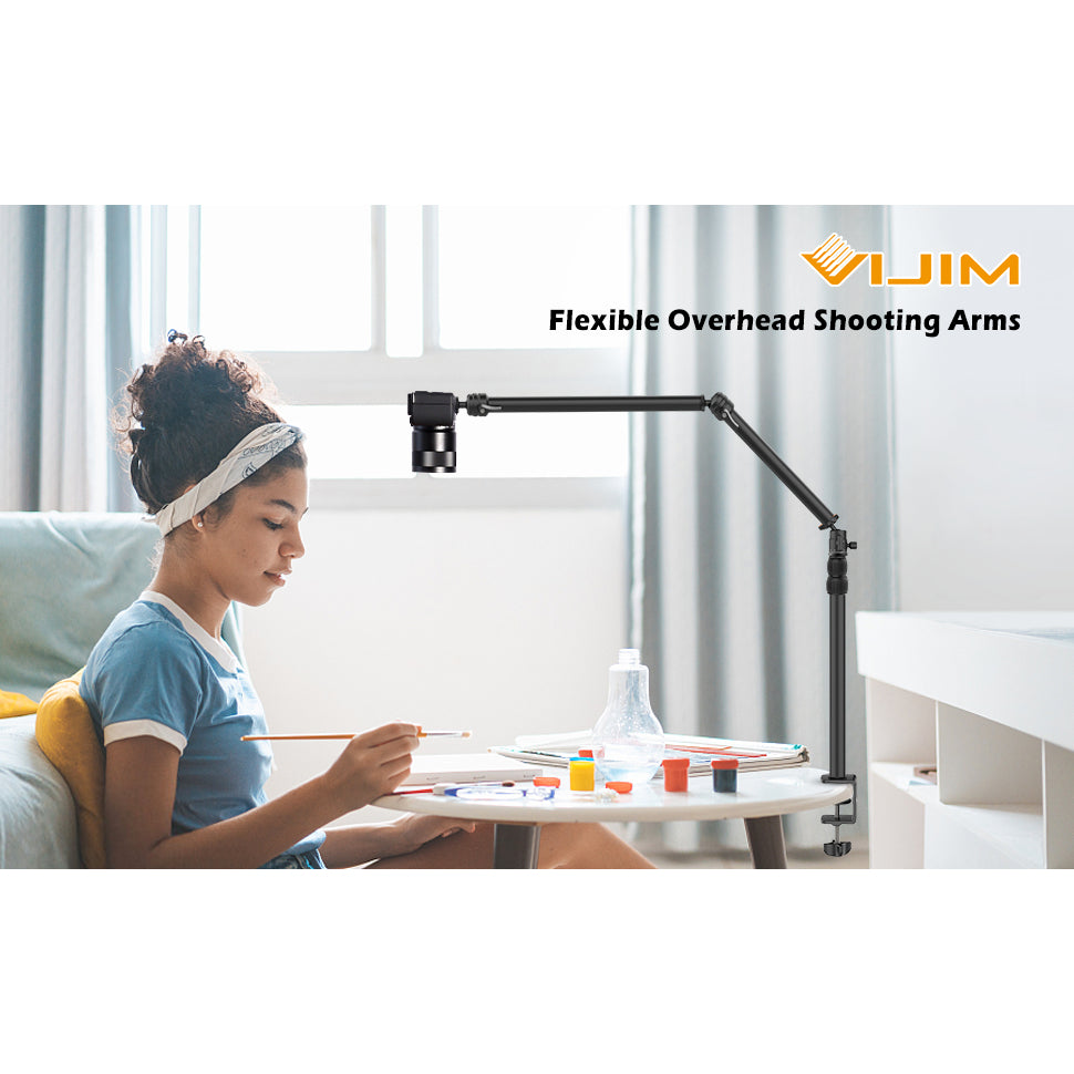 Vijim by Ulanzi LS06 Professional Live Streaming Arm Flexible Arm Extension Desk Mount Cam Stand VMI