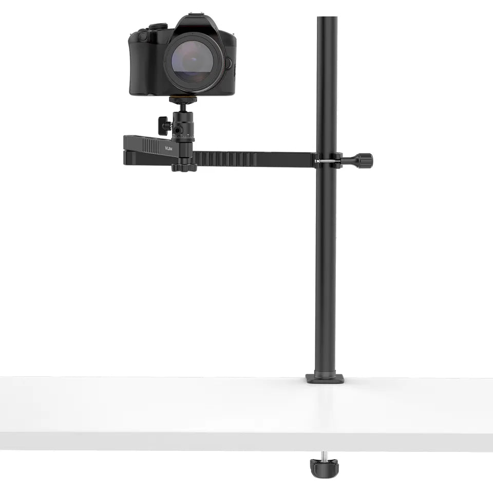 Vijim by Ulanzi LS21C Flexible Boom Arm Extension with C-Lamp Tube Mount Clamp, Panoramic Ball Head