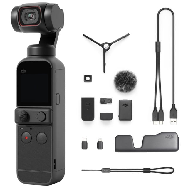 DJI Pocket 2 Creator Combo Handheld AI Gimbal 3 Axis Camera for Vlogging Action cam for streaming