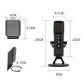 Plug and Play Recording Microphone with Adjustable Stand and Pop Filter for Clear Sound