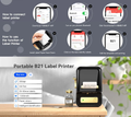 Portable B21 Label Printer by VMIDirect with Bluetooth connectivity for easy label printing