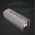 Portable Bluetooth Speaker featuring control buttons for easy playback and volume adjustment