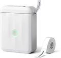 VMI Direct Portable Bluetooth Thermal Label Printer in white with a roll of label tape