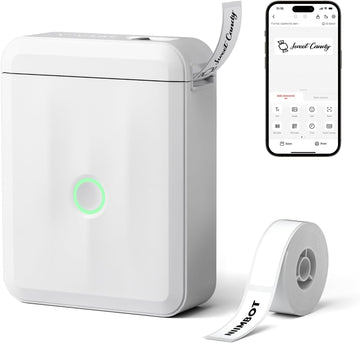 VMI Direct Portable Bluetooth Thermal Label Printer with smartphone app for easy printing