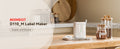 NIIMBOT D110_M Label Maker on a kitchen counter, showing its compact design and ease of use