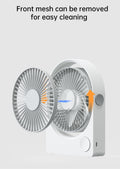 VMIDirect portable desk fan with removable front mesh for easy cleaning and adjustable airflow