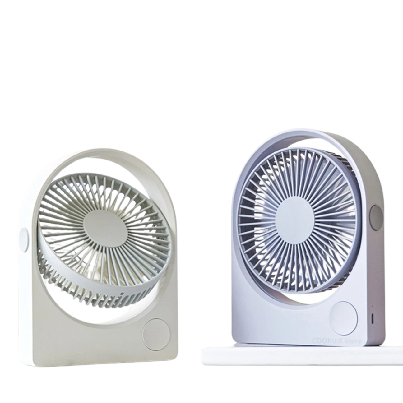 VMIDirect portable desk fan in white with adjustable speed settings for home or office use