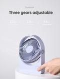 VMIDirect portable desk fan with three adjustable speed settings for personalized cooling