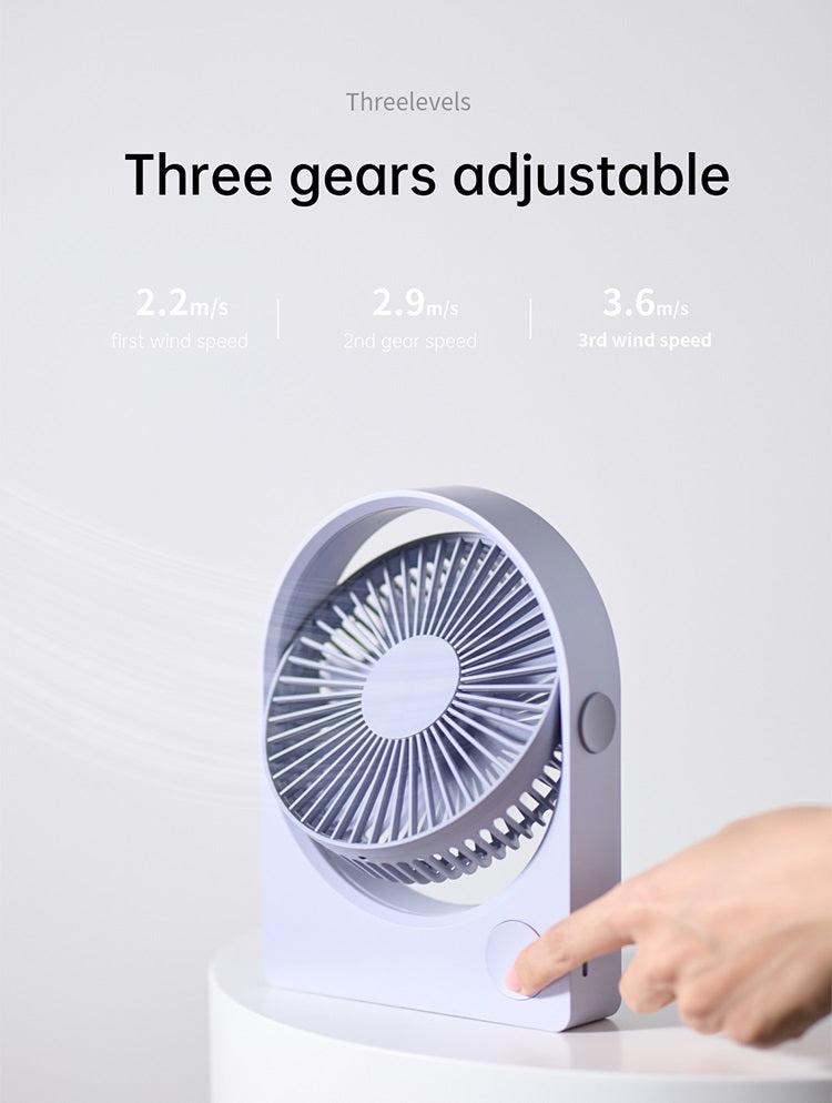 VMIDirect portable desk fan with three adjustable speed settings for personalized cooling