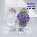 VMIDirect portable fan set includes dual color desktop fans with accessories for personal cooling
