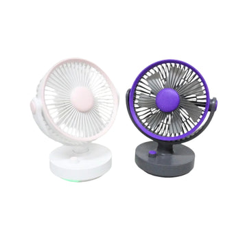 VMIDirect Portable Fan duo in pink and purple for cool, convenient airflow on desks