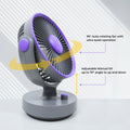 VMIDirect portable fan with 90-degree auto rotation and adjustable tilt for cooling comfort
