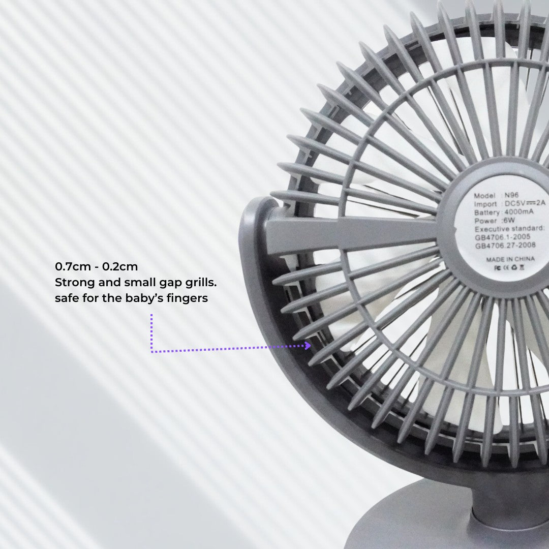 VMIDirect portable fan featuring safe gap grills and efficient cooling design for home or office use
