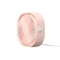 VMIDirect portable fan in soft pink with a sleek design and adjustable speed settings