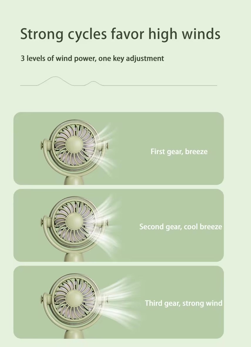 VMIDirect portable fan with three wind settings for adjustable cooling comfort