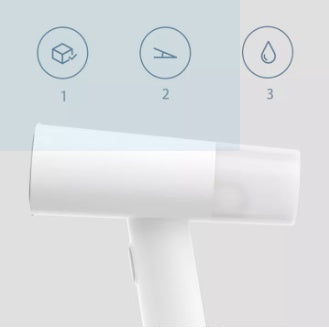 VMIDirect Portable Garment Steamer in sleek white design for effortless wrinkle removal
