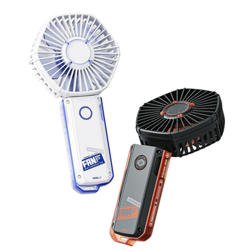 VMIDirect portable handheld fan with dual color options for convenient cooling on the go