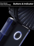 VMIDirect portable handheld fan with ring indicator and power button for easy operation