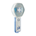 VMIDirect portable handheld fan in white and blue for on-the-go cooling