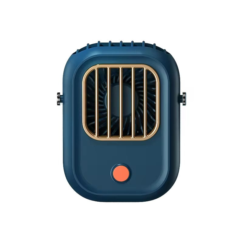 VMIDirect portable neck fan in blue with a sleek design for hands-free cooling on the go