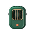VMIDirect portable neck fan in green with adjustable speed for hands-free cooling