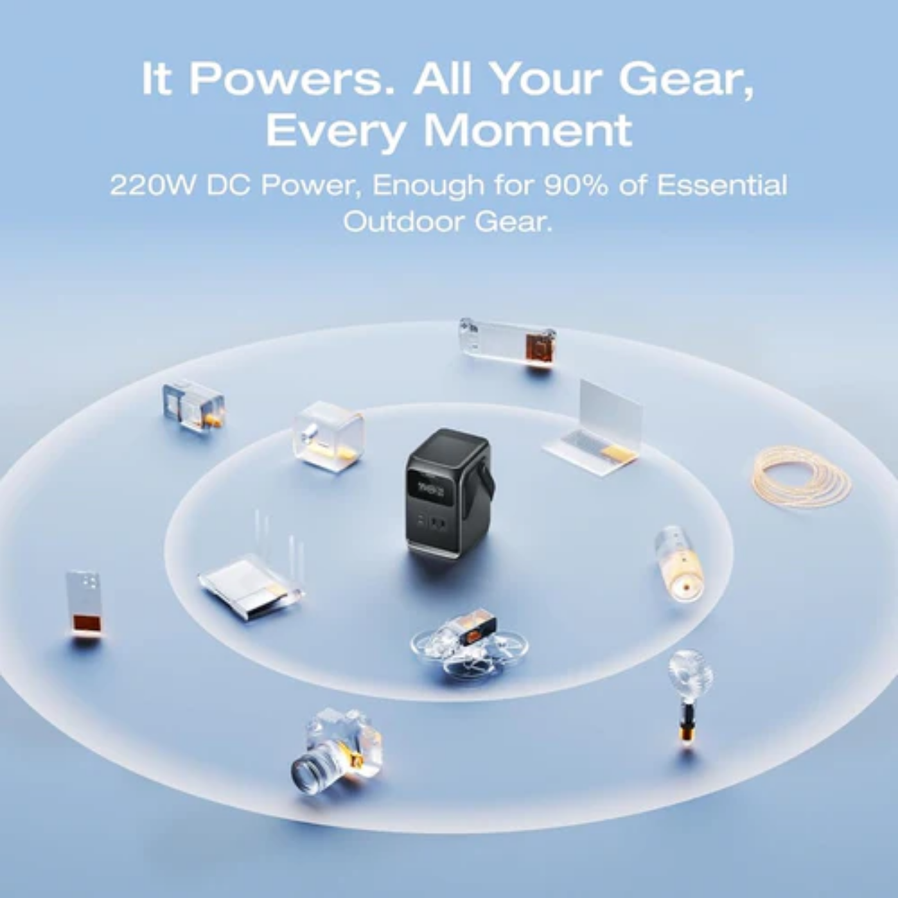 VMIDirect Portable Power Station with 220W DC power for outdoor gear and essential devices