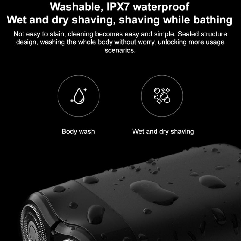 VMIDirect Portable Shaving Beard Razor, waterproof and suitable for wet and dry shaving while bathing