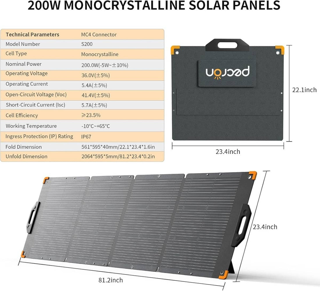Portable solar power panel with foldable design for efficient energy generation