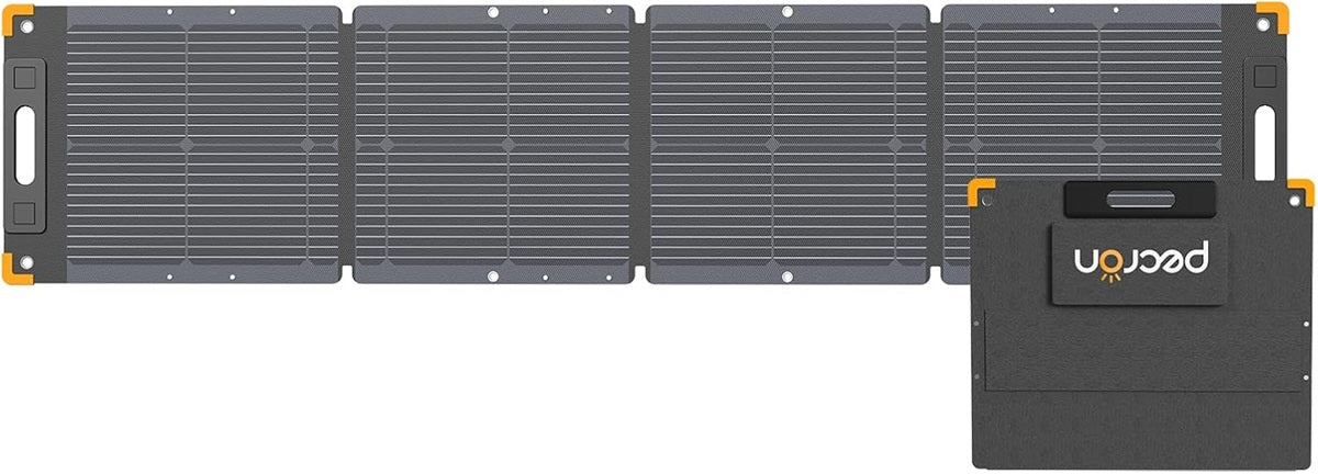 Portable solar power panel with lightweight design for efficient outdoor energy production